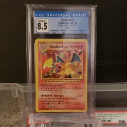 Pokemon TCG Charizard Evolutions 11/108 Stage 2 Holo Rare 2016 CGC 8.5 - Image 1