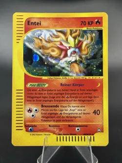 German - Entei H8/H32 - Aquapolis 2002 E-Reader - Holo Rare - Pokemon TCG - Image 1