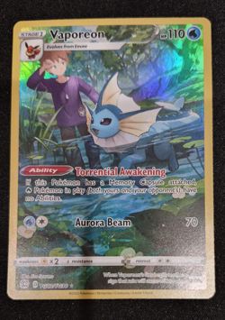 Vaporeon TG02/TG30 Ultra Rare SWSH09: Brilliant Stars Trainer Gallery Pokemon NM - Image 1