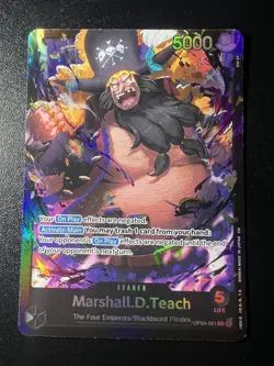 One Piece TCG Marshall D. Teach OP09-081 Leader SP Alt Art Blackbeard - Image 1