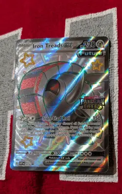 Iron Treads ex SVP073 Black Star Promo Shiny Full Art Holo Pokemon TCG Card - Image 1