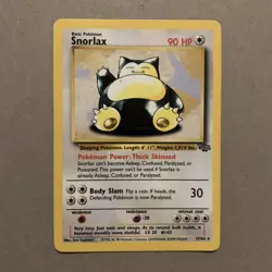 Pokemon Card Snorlax 27/64 Jungle Set Non Holo Rare WOTC LP - Image 1
