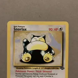 Pokemon Card Snorlax 27/64 Jungle Set Non Holo Rare WOTC LP - Image 2