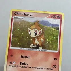 Pokemon TCG 2007 Diamond & Pearl Base Card -- Chimchar 76/130 Cosmos Holo - Image 2