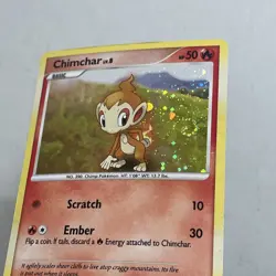 Pokemon TCG 2007 Diamond & Pearl Base Card -- Chimchar 76/130 Cosmos Holo - Image 3