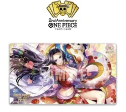 One Piece Chinese Card Game Exclusive 2nd Anniversary Boa Hancock Card Playmat - Image 1