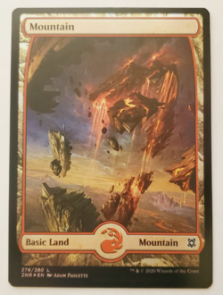 1x Mountain Full Art FOIL (276) Zendikar Rising MTG Magic the Gathering NM - Image 1