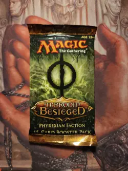 BOX FRESH MTG ENGLISH SEALED MIRRODIN BESIEGED PHYREXIAN FACTION BOOSTER PACK - Image 1