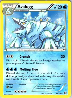 Avalugg 37/114 XY - Steam Siege Pokemon TCG LP Normal - Image 1