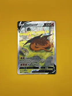 Pokemon TCG Charizard v SWSH260 Sword & Shield Promo Card Near Mint Condition - Image 1