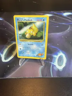 2000 Pokemon Gym Heroes Misty's Psyduck 54/132 WOTC Non Holo Vintage LP/MP - Image 4