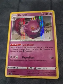 Pokemon Gengar Holo Rare TCG Card 85/202 Sword and Shield Base Set - Image 1