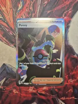 Penny - 239/091 - Pokemon Paldean Fates Special Illustration Rare Card NM - Image 1