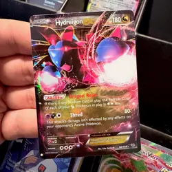 Pokemon Hydreigon EX 62/108 Roaring Skies Ultra Rare Holo Basic 180 HP Card - Image 1