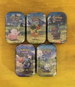 LOT OF 5 SEALED ✅ Pokemon TCG Ascended Heroes MINI TINS Brand New Art Set - Image 1