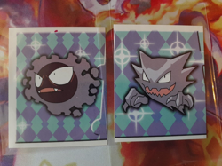 Gastly + Haunter #185, 186 1999 Merlin Pokemon Set of 2 Stickers LP-NM - Image 1