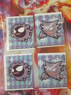 Gastly + Haunter #185, 186 1999 Merlin Pokemon Set of 2 Stickers LP-NM - Image 2