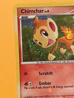 Chimchar (DP02) Diamond & Pearl - w/swirl - 2007 - Holo Bleed - MP - Pokemon TCG - Image 2