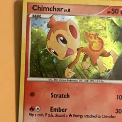 Chimchar (DP02) Diamond & Pearl - w/swirl - 2007 - Holo Bleed - MP - Pokemon TCG - Image 5