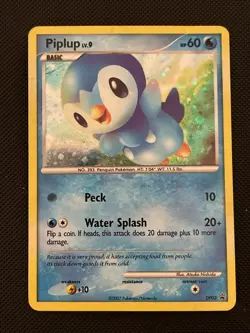 Pokemon TCG Piplup DP03 Diamond Pearl Holo Promo DMG - Image 1