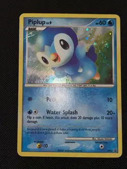 Pokemon TCG Piplup DP03 Diamond Pearl Holo Promo DMG - Image 2