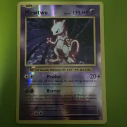 Pokemon Mewtwo Holo Rare 2016 51/108 130 HP Psychic Barrier Basic - Image 1