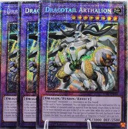3x Dracotail Arthalion - JUSH-EN006 (Starlight Rare) - 1st Ed - NM - YU-GI-OH! - Image 1