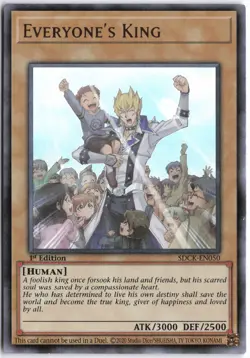 Yugioh - Everyone's King SDCK-EN050 1st Edition - Structure Deck: The Crimson Ki - Image 1