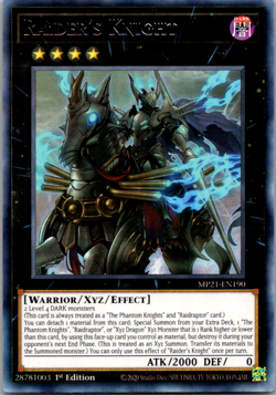 Raider's Knight - MP21-EN190 - NM/VLP - Rare - 1st ed - Yugioh - Image 1