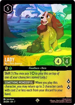 Lady Miss Park Avenue 28/204 Cold Foil Archazia's Island Disney Lorcana - Image 1