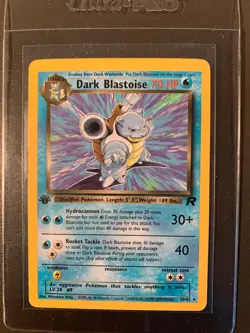 Dark Blastoise Team Rocket Set 20/82 1st Edition Non-Holo Pokemon TCG Card - Image 1