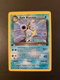 Dark Blastoise Team Rocket Set 20/82 1st Edition Non-Holo Pokemon TCG Card - Image 2