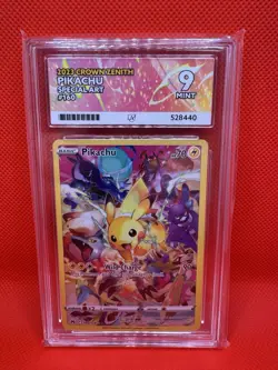 Pokemon Pikachu TCG Crown Zenith Secret Rare Card 160/159 Ace 9 - Image 1