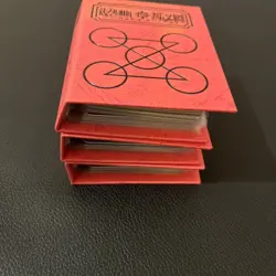 Three (3) Zatch Bell! The Card Battle Red Spell Book Binders With Cards - Image 2