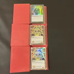 Three (3) Zatch Bell! The Card Battle Red Spell Book Binders With Cards - Image 5
