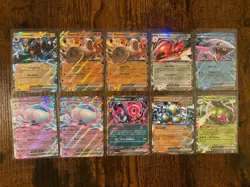 50x Pokemon Scarlet & Violet and Mega Evolutions EX (Double Rare) Card Lot - NM - Image 2