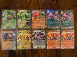 50x Pokemon Scarlet & Violet and Mega Evolutions EX (Double Rare) Card Lot - NM - Image 3