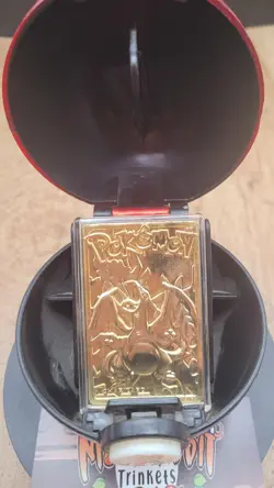 Pokemon 23K Gold Plated Trading Card Charizard Burger King With COA 1999 - Image 5
