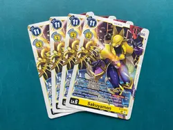 Sakuyamon BT23-034 Playset Hackers' Slumber Digimon Card Game x4 - Image 1