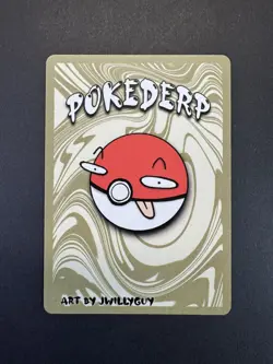 Pokederp DABIGFISH 20/25 - Gyarados Pokemon Derpy Fan Art Card - Image 2