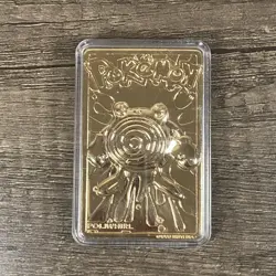 Pokemon 23K Gold Plated Card Burger King Limited Edition Poliwhirl W/ Ball & COA - Image 2