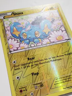 REVERSE HOLO Shinx 44/122 VLP - XY Breakpoint Pokemon Card - Saya Tsuruta Art - Image 2