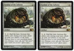Sundial of the Infinite x2 2x M12 Core Set 2012 Colorless Artifact MTG NM AZF - Image 1