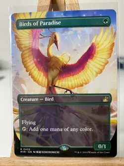 MTG NM Birds Of Paradise - Ravnica Remastered [Anime Borderless] [Non Foil] - Image 1