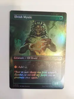 Elvish Mystic (Borderless) Commander Masters Foil - Image 1