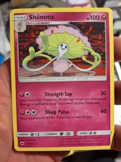 Shiinotic 98/147 Burning Shadows 2017 Non-Holo Rare Pokemon TCG NM - Image 1
