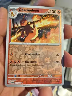 Charmeleon 005/165 Pokemon 151 Reverse Holo Scarlet & Violet Pokemon TCG NM - Image 1