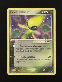 Carte Pokemon Celebi Obscur 4/101 Holo Bloc EX Legendes Oubliees Francaise - Image 2