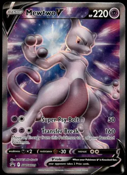 Mewtwo V SWSH229 SWSH Black Star Promo NM Pokemon 2019 - Image 1
