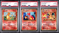 [PSA 10] SEQUENTIAL Charmander Charmeleon Charizard Classic Japanese POKEMON - Image 1